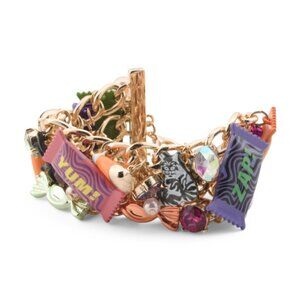 Betsey Johnson Glow in the Dark Toggle Candy Statement Bracelet